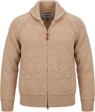 Sebago Dimillos Cardigan - Heren - Vesten - Beige - XL - Truien & Vesten