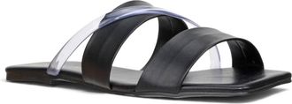 Offline Shoes Womens Slide Sandals In Black
