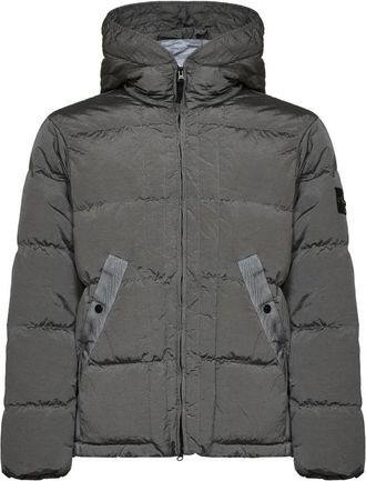 Stone Island Gewatteerde Winterjas - Heren - Winterjassen - Grijs - L - Jassen