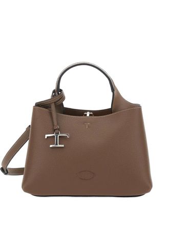 Tod's logo-charm tote bag - Brown