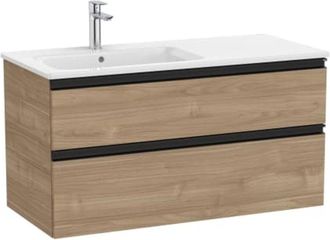Roca Conjunto Mueble The Gap 1000x460 2 Cajones + Lavabo Izquierda Nogal.-roca: Dise&ntilde;o, Innovaci&oacute;n Y Calidad