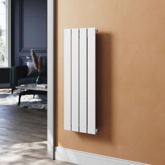 Elegant Lighting Elegant Radiadores De Agua Caliente 900 X 311mm,radiador De Sal&oacute;n Potencia 312 W,monocapa Vertical,conexiones Centrales G 1/2 - Blanco