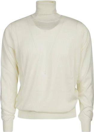 FILIPPO DE LAURENTIIS Dolcevita Royal Merino - Heren - Coltruien - Beige - 2XL - Wol - Truien & Vesten