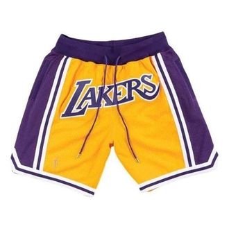 Mitchell & Ness x Just Don Los Angeles Lakers 1996-97 Shorts Yellow SHORNG18047-LALGOLD96