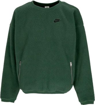 Nike Winterized Crewneck Sweatshirt Club+ Fleece - Heren - Sportshirts - Groen - XL - Polyester - Fitness