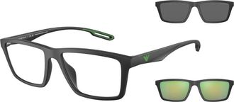 Emporio Armani Zonnebril Ea 4189U Model 50011W - Heren - Zonnebrillen - Zwart - 55 MM - Accessoires