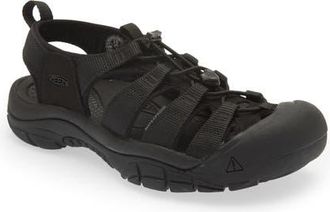 Keen Newport H2 Sandal in Triple Black at Nordstrom, Size 10.5
