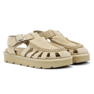 Clarks Meadow Buckle Dames Sandalen Van Beige Su&egrave;de
