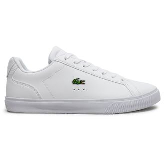 Lacoste Lerond Pro BL Leather Synthetic Womens Comfort Trainers - UK 6 - US 8 Women - EU 39.5 - White White - Size:UK 6