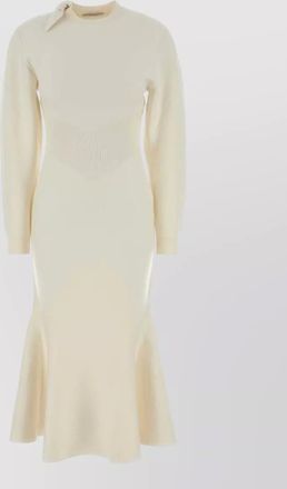 Givenchy stretch wool blend dress flared hem