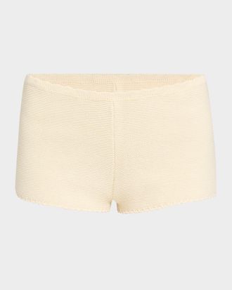 Solid & Striped The Celeste Knit Micro Shorts