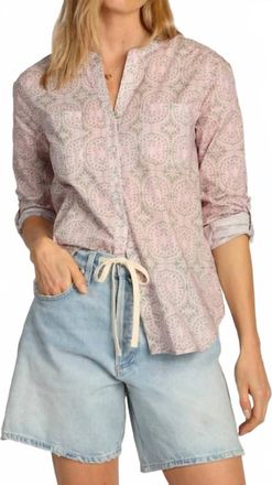 Dylan Roll-Up Sleeve Shirt In Blush