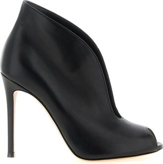 Gianvito Rossi Black Leather Ankle Boots