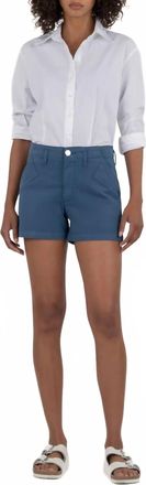Kut from the Kloth Kimia Wide Leg Short In Ocean Blue