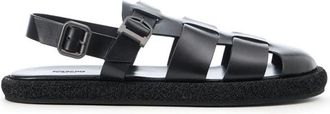 Iceberg Sandalen met Geweven Bandjes - Heren - Sandalen - Zwart - 41 EU - Schoenen