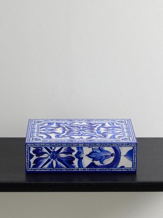 Dolce & Gabbana Printed Plexiglass Box - Blue