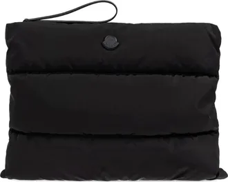 Moncler Tassen, Heren, Zwart, ONE Size, Leer, Caradoc Laptop Case