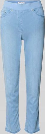 Raphaela by Brax Slim Fit Jeans aus Baumwoll-Mix Modell PAMINA 6/8 DEKO in Blau, Gr&ouml;&szlig;e 38