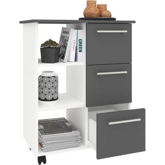 ebuy24 Vcm Carrito De Cocina Carrito De Picking Dimensiones Carro De Cocina Aprox. Al. 85 X An. 68 X T. 38 Cm Espacio De Almacenamiento Suficiente Y Tres Caj