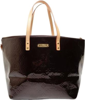 Louis Vuitton Pre-owned Tote Bags, female, Red, Size: ONE SIZE Pre-owned Monogram Vernis Tote Bag