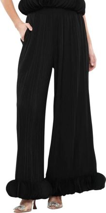 Why Dress Pleated Wide Leg Pants In Black