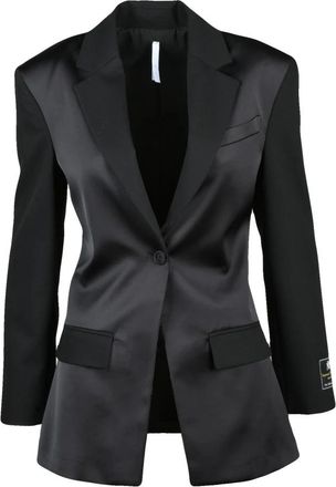 Imperial Giacca Sfiancata - Dames - Blazers - Zwart - XS - Leer - Jassen