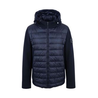 Baldinini Gewatteerd jack - Heren - Jassen - Blauw - Maat: 2XL Zijde