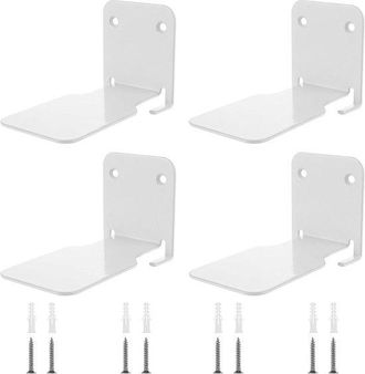OEM Estanter&iacute;a Flotante De 4 Piezas - Blanca - Incluye Material De Montaje