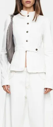 Lioness Brooklyn Denim Jacket in Porcelain at Nordstrom, Size X-Large