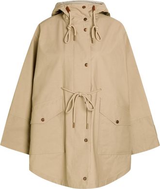 Moncler Brunnera Logo-appliqu&eacute;d Cotton-blend Parka Coat - Rust - One Size