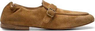 Mars&egrave;ll Mandolo buckle-strap loafers - Brown