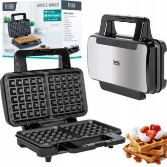 OEM Gofreadora 2 Gofres Crujientes Potente 1000w Revestimiento Antiadherente