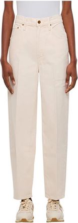 Mother Jeans, Dames, Wit, W29, Katoen, Straight Jeans