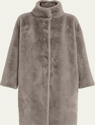 Herno Oversized Alternative Fur Coat