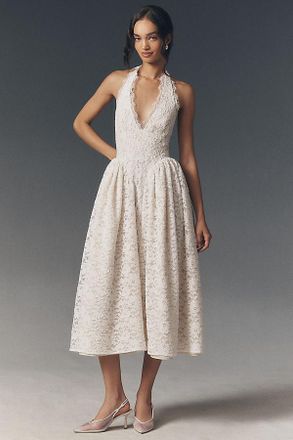 Elliatt Zorya Drop-Waist Plunge Maxi Dress