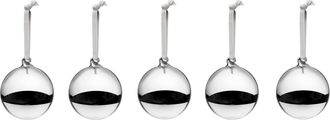 iittala glass ball 80mm silver mirror 5 piece set