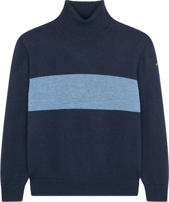 Paul & Shark Stijlvolle coltrui - Heren - Coltruien - Blauw - L - Wol - Truien & Vesten