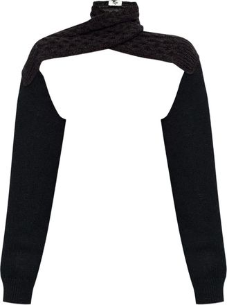 Fendi Gebreide coltrui - Bruin