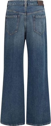 Brunello Cucinelli Monili-Embellished Cotton Jeans - Blue