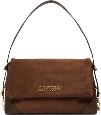 Love Moschino Borsa a spalla Signature Zip - - Bags - Donna - Marrone - ONE SIZE