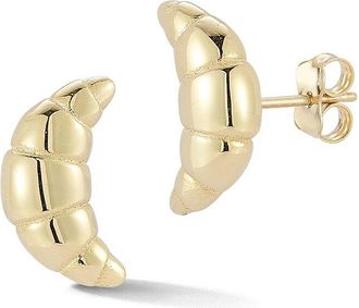 Ember Fine Jewelry 14K Croissant Stud Earrings