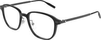 Montblanc Optical Frame - Heren - Brillen - Zwart - 52 MM - Accessoires