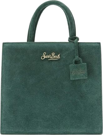 MC2 Saint Barth Shop Bag Midi - Dames - Handtassen - Groen - ONE Size - Leer - Tassen