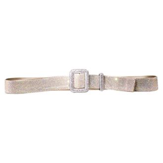 Benedetta Bruzziches Venus Riem - As you like it - Dames - Riemen - Beige - ONE Size - Satijn - Accessoires