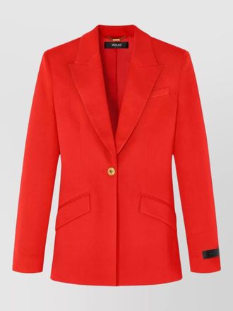 Versace tailored stretch virgin wool blazer