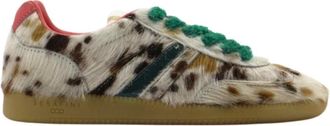 Serafini Cavallino sneaker in roze/groen - Dames - Sneakers - Veelkleurig - 37 EU - Leer - Schoenen
