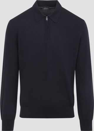 Brioni Long Sleeves Zip Polo