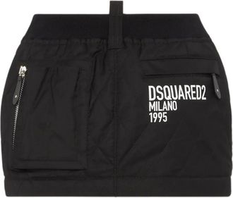 Dsquared2 Minigonna con stampa - Nero