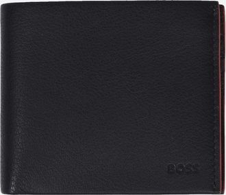 HUGO BOSS Mens Boss Black Argon 8cc Wallet Black - Size: 1 size