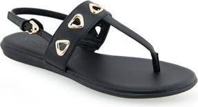 Aerosoles Iago Slingback Sandal in Black Faux Leather at Nordstrom Rack, Size 7.5